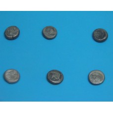 Antique Epoch, six pieces coins 6th-3rd Century BC